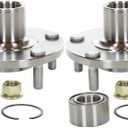 AutoShack Front Wheel Hub Bearing Pair of 2 Driver and Passenger Side Replacement for 2000-2008 Nissan Maxima 2002-2006 Altima 2000-2001 INFINITI I30 2002-2004 I35 3.0L 3.5L V6 FWD 5-Lug HB618518PR