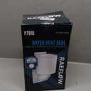 Dryer Vent Cover 4 inch with UV RESISTANT - Outdoor Dryer Vent Cover Natural Energy Saving, Dryer Vent Seal for Home Exterior (White)