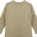Lilax Girls' Basic Long Sleeve Round Neck Cotton T-Shirt