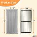 BQMAX 17" Cooking Grate & Grill Emitter Replacement Parts for Charbroil TRU Infrared 3 Burner Grill 463355220 463342420 463342620 463242515 463242516 463243016 for Charbroil Grill Replacement Parts