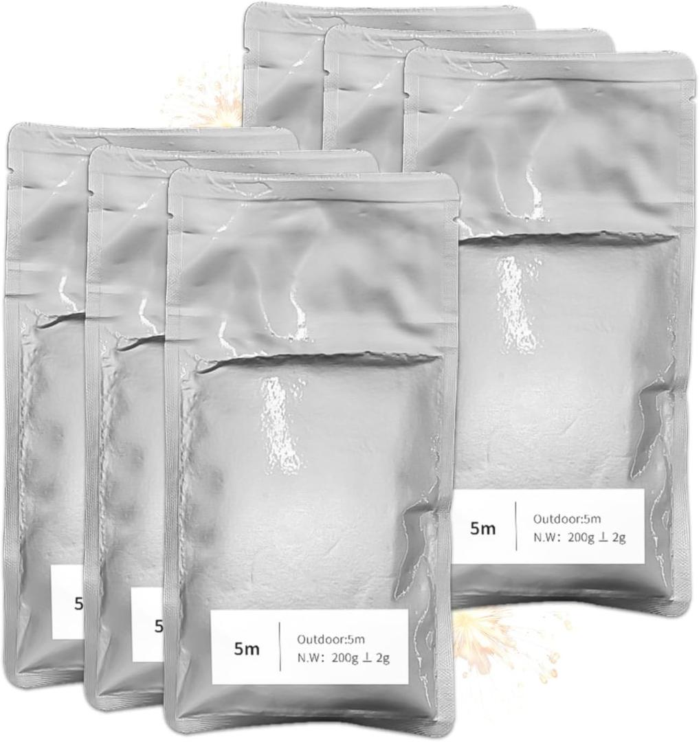 Pack of 6, 200g/Pack, 5m Height Stage Light Premium Material, 3-5m Effect for Wedding, Party, DJ Performances &Stage Events