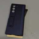 Miimall for Z Fold 6 Case with Privacy Screen Protector, [Military Grade Drop Protection] Built-in Adjustable Kickstand & Magnetic Hinge Protection Shockproof Phone Case for Galaxy Z Fold 6 5G Navy