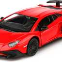 1/36 Scale LP750-4 SV Diecast Cars Models,Pull Back Vehicles Toy Cars,Cars Gifts for Boys Girls (Red)