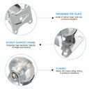 PATIKIL 2 Inch Fixed Caster Wheels, 4 Pcs Clear PU Rigid Caster Wheels Non-Swivel Furniture Wheels 198 Lbs with Screws Screwdriver for Cabinet Workbench Cart Trolley