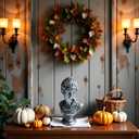 Halloween Character Decoration Sculpture, Vintage Simple Art,Decorations Applicable Home,Living Room,Bedroom,Office Desk Table Indoor,Halloween Party Decorations Statue (10inch, Ms.)