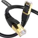 DbillionDa Cat 8 Ethernet Cable 40Gbps 2000MHz, 3FT Supports Cat7 Cat6 Cat5e Cat5, High-Speed RJ45 Cable, Heavy-Duty Indoor/Outdoor, Gold-Plated, Weatherproof & UV-Resistant for Gaming, PC, Router