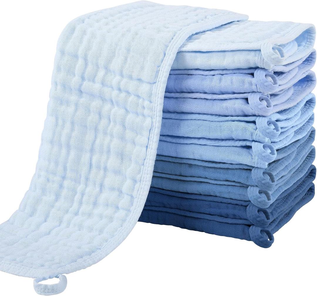 Yoofoss Muslin Burp Cloths for Baby 8 Pack