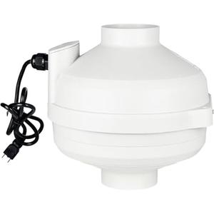 MIDCVFRUN 3 inch Radon Fan, 2 speed 240/170CFM Radon Mitigation System Quickly Mitigate Radon Quiet and Energy Efficient IP67 Waterproof Indoor Outdoor Installation