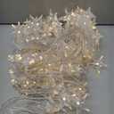 Star String Lights Plug in, 59 Ft 100 LED Star Fairy Lights with Remote Timer, Connectable Waterproof for Bedroom Wedding Party Indoor Outdoor Decor, Warm White