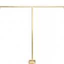 Novabright 10x20ft Backdrop Stand Heavy Duty Pipe and Drape Backdrop Stand for Wedding and Ceremonies, Adjustable Pipe Kit Curtain Frame for Wedding Party Celebration Photography Stage(Gold)