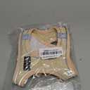 GAMUDA Small Pet Harness Collar and Leash Set, Step in No Chock No Pull Linen Fabric Soft Mesh Dog Vest Harnesses Reflective for Dogs Puppy Cats Kitten Rabbit (Khaki, M)