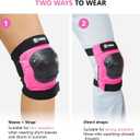 Tanden Skateboard Protective Gear Knee Pads and Elbow Pads Set, Elbow and Knee Pads for Roller Skating Wrist Guards Skateboarding Pads