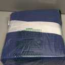 100% Cotton Blue Blanket Twin Size for Bed - Breathable and Soft, Waffle Weave for Summer Spring, 90x66 Inches (Navy) (All Season- Navy)