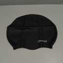 Limmys Premium Swim Cap for Women with Long Hair  Soft Silicone Swimming Cap for Women  Comfortable, Extra Room Fit, Chlorine Resistant & Hypoallergenic  Trusted by Swimmers Worldwide (Medium, Black)