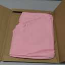 sancua 60 Inch Round Tablecloth (Fits 20-48 Inch Tables), Water Resistant Spill Proof Washable Polyester Table Cloth Decorative Fabric Table Cover for Dining, Buffet Parties and Camping, Pink