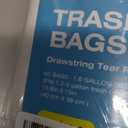 120 Counts 1.6 Gallon Mini Drawstring Trash Bags, Small Garbage Bags by KSSKSS, Code a fit 4.5-8 Liter, 1.2-2 Gal, White Trash Bin Liners for Home Office Kitchen Bathroom Bedroom