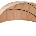 Outdoor Daybed Replacement Canopy, Outdoor Patio Wicker Daybed Canopy, Top Cover Compatible with Patio Round Daybed,| Customization | (Beige)