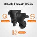 Universal Luggage Wheels Replacement Kit for Suitcase, Steel Core 360° Silent Spinner Wheels for Suitcases - Fits Major Brand Rolling Luggage (4 Pcs)