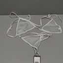 SHERRYLO Micro Bikini Extreme G String Thong Bikinis Sexy Mini Bathing Suit for Women Womens Swimsuits Microkini Swimsuit (1889-white Fishnet)