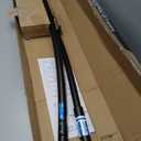 Zenna Home Matte Black, Curved Shower Curtain Rod, Tension or Permanent Mount, Easy Install, Rounded for Extra Room, 50 to 72 Inches