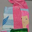growell Kids Hooded Bath Towel-Soft Thick 100% Cotton Hooded Beach Towel for Kids 3-10 Years,Absorbent Fast-Drying Cute Toddler Bath & Swim Towel,for Boys & Girls 30"x50"(Mermaid Pink)