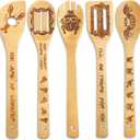 Friends TV Show Merchandise - 5 Piece Friends Wooden Spoons for Cooking, Nonstick Friends Merchandise, Friends TV Show Decor, Friends TV Show Gifts for Women