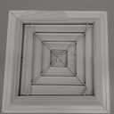 PATIKIL 9" x 9" Square Ceiling Diffuser, Aluminum Square Vent Cover HVAC Ceiling Diffuser for HVAC System Horizontal Flow Duct Industrial Home Office, White, 12" x 12" Ducting Opening Size