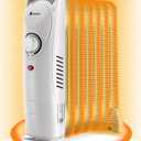 JASUN Oil Filled Radiator Heater, Adjustable Thermostat, Portable Space heater, Quiet Heater with Tip-over & Overheating Functions