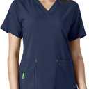 Carhartt Cross-Flex Scrubs for Women, V-Neck Scrub Tops L