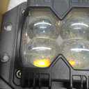 Flush Mount Pod Lights 5Inch 2 pcs - 80W Amber White Spot Strobe Side Shooter Rear Bumper Lights for Truck ATV UTV SUV Offroad 4x4 Boat