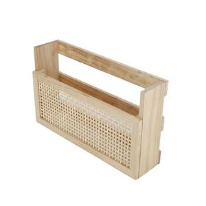 YRLSOTGE Wooden Magazine Rack Wall-Mounted DIY Home Decor Magazine Holder Mail Sorter for Office Entryway Kids’ room and Living Room.