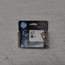 HP 67 Black Ink Cartridge | Works with DeskJet 1255, 2700, 4100 and Envy 6000, 6400 Series, Eligible for Instant Ink, 3YM56AN | Packaging May Vary