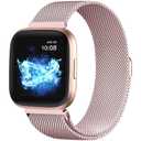 STAINLESS STEEL MESH BAND FOR USE WITH FITBIT VERSA ROSE GOLD - New