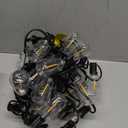 Brightever 50FT Outdoor String Lights Waterproof, 2700K Bright LED Patio Lights with 27 ST38 Shatterproof Vintage Bulbs, Retro Connectable Edison String Lights for Outside, Garden, Balcony, Porch (50FT-Warm White, Black Wire)