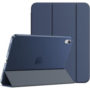 JETech Case for iPad (A16) 11th Generation 11 Inch 2025 / iPad 10th Generation 10.9 Inch 2022, Slim Smart Cover with Hard PC Translucent Back, Supports Touch ID, Auto Wake/Sleep (Deep Navy)