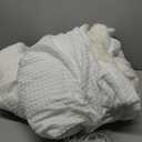 STARBEDIA Waffle Heated Throw Blanket, Machine Washable Electric Blankets Fast Heating with LCD Controller, 6 Heat Levels & 14H Time Settings, ETL Certified Heat Throw for Couch, White, 50" x 60"