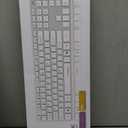 B.FRIENDIT Slim Wireless Keyboard for Mac and Windows, Ultra Quiet Low-Profile Flat Key Board with Full-Size Keys, 2.4GHz Wire Less for PC, Mac, Windows 11/ 10/ 8/ 7 (Wireless Keyboard Grey)