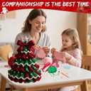 DIY Crochet Christmas Tree Kit for Beginners, Handmade Crochet Christmas Tree Kits - Easy Crochet Kit with Simple Instruction Manual, for Christmas