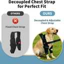Dog Elbow Brace Protector with Decoupled Chest Strap - Breathable, Abrasion-Resistant - Adjustable Elbow Support for Hygroma, Dysplasia, Arthritis, Calluses & Shoulder Instabilit (Both Legs, XL)