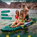 Extra Wide Inflatable Paddle Board 116 x 35 x 6, 450 LB High Weight Capacity SUP, Wide Stable Stand Up Paddle Board for Heavy People, Family & 2/3 Person, XL All-Around Paddleboard