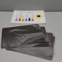 4 PACK Magnetic Dry Erase Board Sheet for Fridge, 12"x8" Erasable Refrigerator WhiteBoard w/ 6 Markers & 1 Eraser- Smooth and Flexible Small Magnet Blank Notepad for Home Kitchen Organizer and Planner