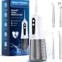 Water Flosser for Teeth Cleaning Pick: Portable Cordless Oral Irrigator350ML, 4 Modes 4 nozzles,IPX7 Waterproof Rechargeable Design  Perfect for Travel and Daily Deep Cleaning Gum Care at Home