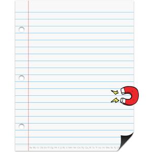 Dry Erase Giant Sized Magnetic Notebook Paper, Lined Paper 22" x 28"