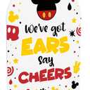 Cute Cartoon Mouse Party Decor Disneyland Birthday Sign We've Got Ears Say Cheers Sign 5x7 Inch Arch Acrylic for Baby Shower & Event Gift Stations Dessert Table Decorations