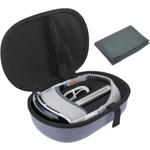 Carrying Case for Apple Vision Pro, Hard Vision Pro Case Waterproof Travel Portable Storage Bag for Vision Pro VR Headset and Accessories with Cleaning Cloth