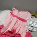 For G and PL Women's Pink Princess Costume Puff Sleeve Off Should Dress, XL