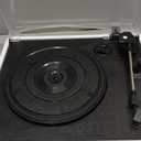 Record Player with Speakers Vintage Belt-Driven Turntable Bluetooth 3 Speed 3 Size Wireless Playback AUX-in RCA Out Headphone LP Vinyl Players Auto Stop Fashion White