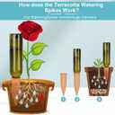 10 Pieces of Plant Watering Piles, Plant Watering Devices,Plant Water Seepage Devices, Clay self Watering Nails, Used for Automatic Watering Systems for Indoor and Outdoor Plants in Vacation Homes