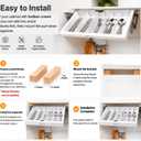 Under Cabinet Silverware Rack, Pull Down Silverware Rack, Kitchen Storage Organizer