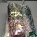 Personalized Christmas Stockings, 18" Stranded Knit Hanging Stockings, DIY Gingerbread Man Name Tag + Alphabet Stickers, Family Holiday Parties, Mantel Decorations (6 Pack, Burgundy, Green, Cream)